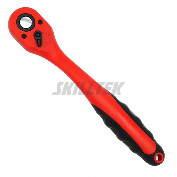 High-quality CRV ratchet handle with PP+TPR coating by SKILLTEK Tools Supplier