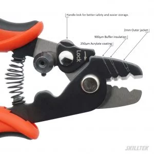 Fiber Optic Stripper Pliers- Outer Jacket(2.0~3.0mm)｜900μm Buffer Insulation｜250μm Acrylate Coating
