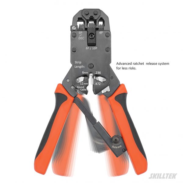 Robust, Ergonomic, Professional Heavy Duty Modular Crimper Pliers