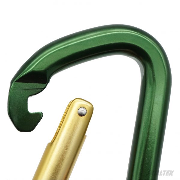 Aluminum D-shape Straight Gate Carabiner - Image 2