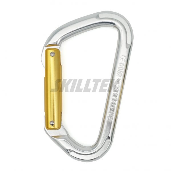 Aluminum D-shape Straight Gate Carabiner