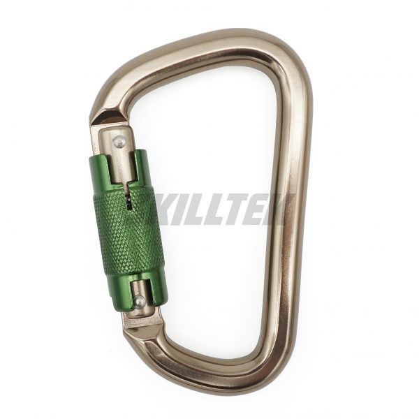 Aluminum D-shape Twist Lock Carabiner