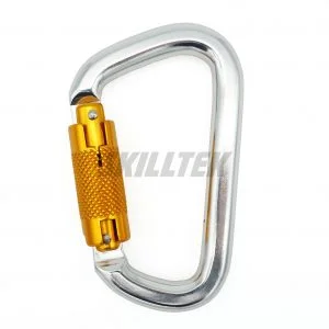 Aluminum D-shape Twist Lock Carabiner