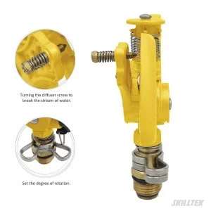 Alternative view of Metal Adjustable Angle Sprinkler _ Fan-shaped