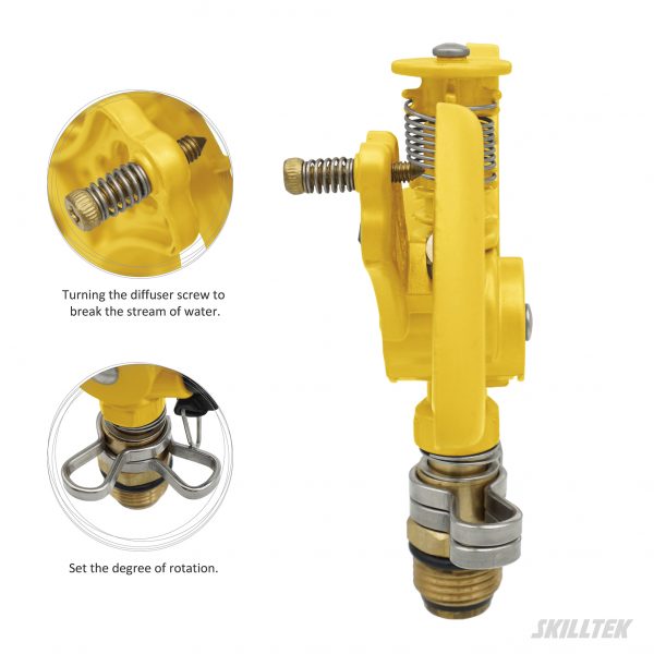 Metal Adjustable Angle Sprinkler _ Fan-shaped - Image 2