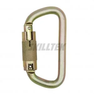 Steel D-shape Triple Lock Carabiner