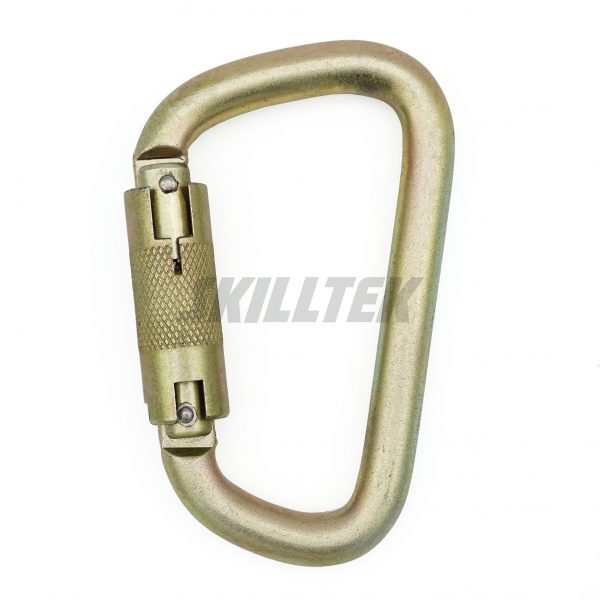 Steel D-shape Twist Lock Carabiner