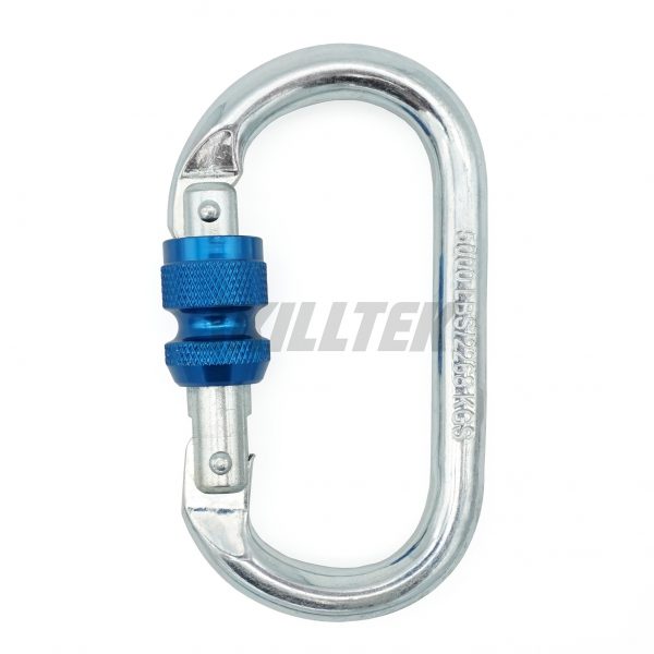 Steel Oval Screw Lock Carabiner