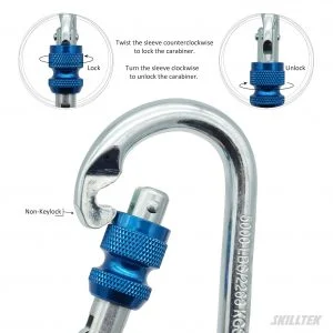 Alternative view of Steel Oval Screw Lock Carabiner