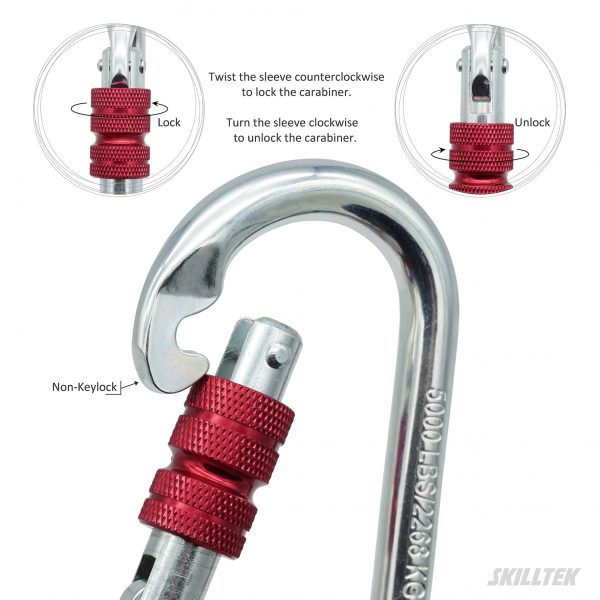 Steel Oval Screw Lock Carabiner - Image 4