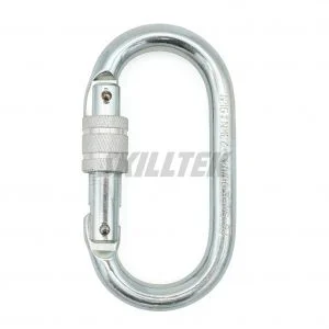 Steel Oval Screw Lock Carabiner