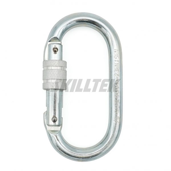 Steel Oval Screw Lock Carabiner