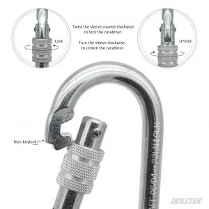 Alternative view of Steel Oval Screw Lock Carabiner