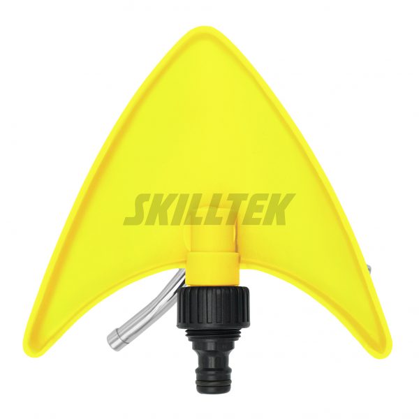 Three-arm Metal Rotating Sprinkler on Triangle Plastic Base - Image 4