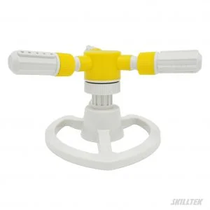 Alternative view of Three-arm Plastic Rotating Sprinkler on Heart Base