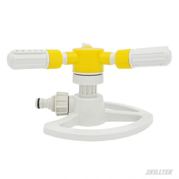 Three-arm Plastic Rotating Sprinkler on Heart Base - Image 3
