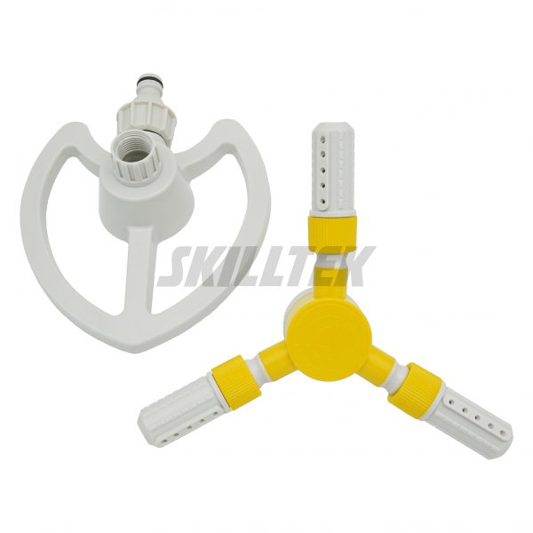 Three-arm Plastic Rotating Sprinkler on Heart Base - Image 5