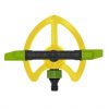 Plastic rotating sprinkler, garden sprinkler, full-circle irrigation, portable sprinkler, heart base sprinkler.