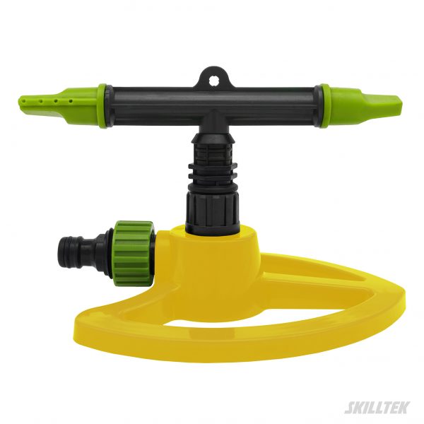 Two-arm Plastic Rotating Sprinkler on Heart Base - Image 3
