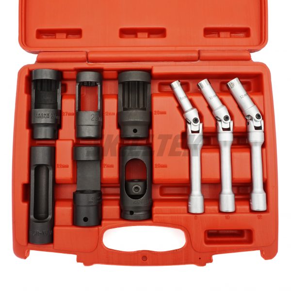 Diesel Injection Socket & Jointed Glow Plug Socket Set 9PC