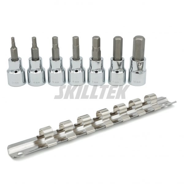 Hex Bit Socket Set 7PC 3/8"Dr.  (3mm-10mm)