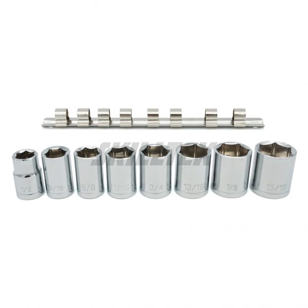 Hex Socket Set 8PC 1/2"Dr. (1/2"-15/16")