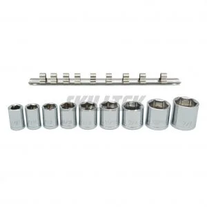 Hex Socket Set 9PC 3/8"Dr.  (3/8"-7/8")