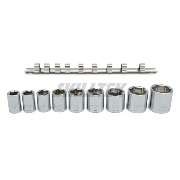 Hex Socket Set 9PC 3/8"Dr.  (3/8"-7/8")