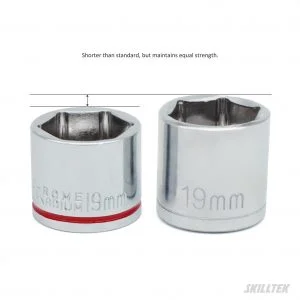 Alternative view of Short Hex Socket Set 8PC 3/8"Dr. (8mm-21mm)