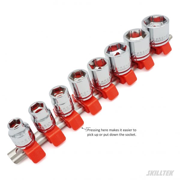 Short Hex Socket Set 8PC 3/8"Dr. (8mm-21mm) - Image 4