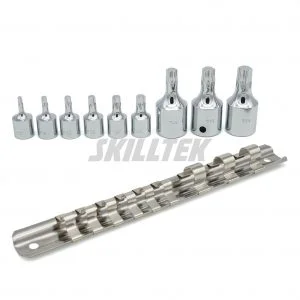 Torx Bit Socket Set 9PC 1/4"Dr. & 3/8"Dr.  (T10-T50)
