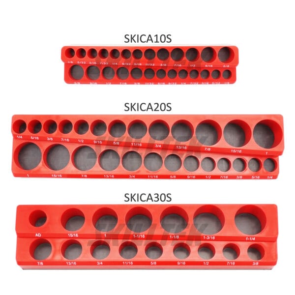 3/8" Dr. Magnetic Socket Tray - SAE (1/4"~1") - Image 3