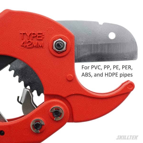 Deluxe Ratchet Action PVC Pipe Cutter 42mm - Image 2