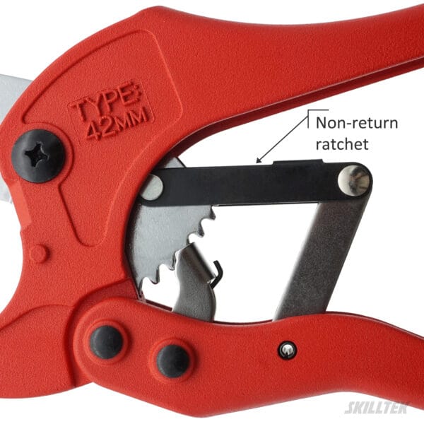 Deluxe Ratchet Action PVC Pipe Cutter 42mm - Image 4