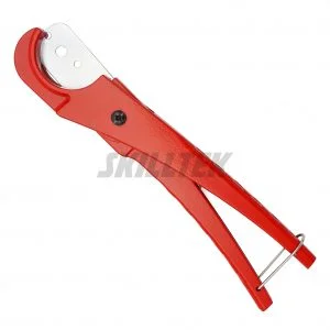 Efficient 38mm pipe cutter for soft plastic, perfect for light DIY tasks. High-carbon steel blade for precise cuts. Made in Taiwan.