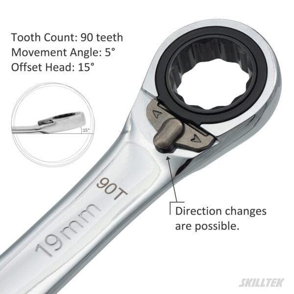 Reversible Ratchet Combination Wrench - Image 2