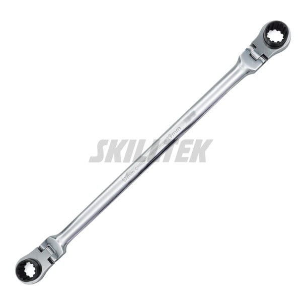 Long Reversible Flex Box End Ratchet Wrench - Deep Hole Type - Image 3