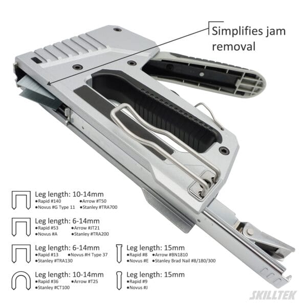 6 in 1 Effort-Saving Aluminium Staple Gun - Image 3