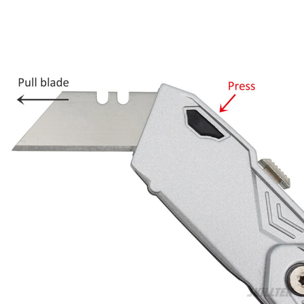 Folding Retractable Auto-Load Utility Knife