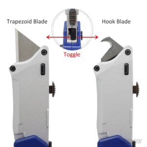 Folding Retractable Twin-Blade Utility Knife