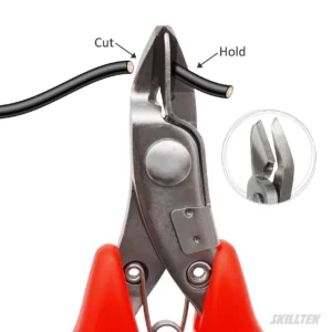 Cut and Hold Mini Diagonal Cutting Plier – Rounded Handle