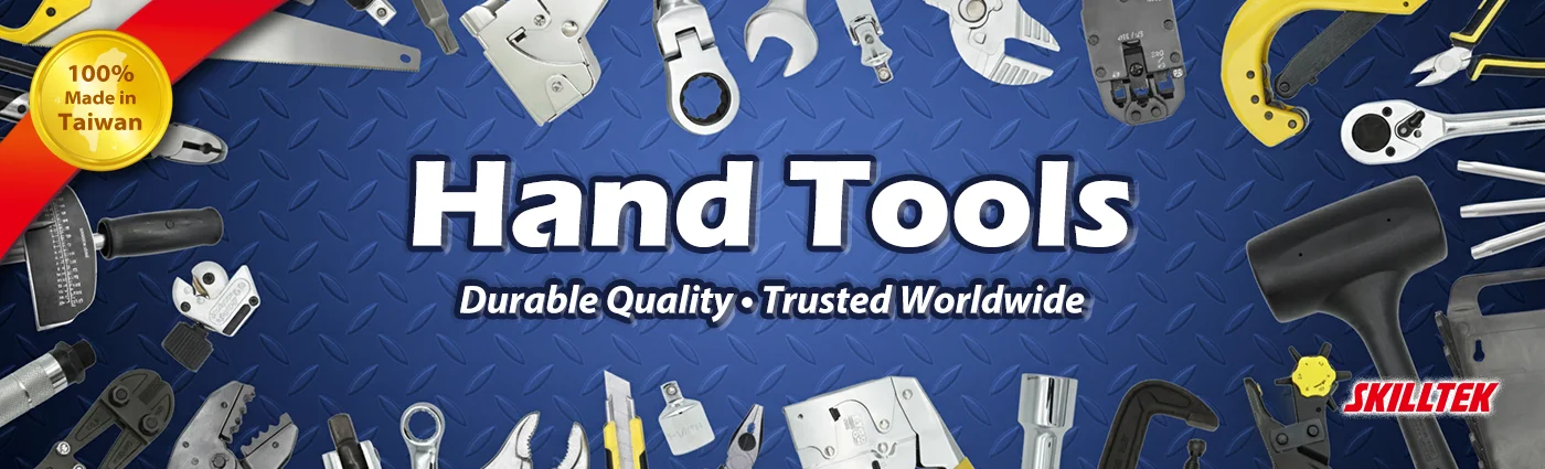 SKILLTEK offer a diverse range of hand tools, including but not limited to hammers, saws, wrenches, ratchet wrenches, torque wrenches, sockets and socket accessories, telecom tools, tubing tools, and tool storage solutions.