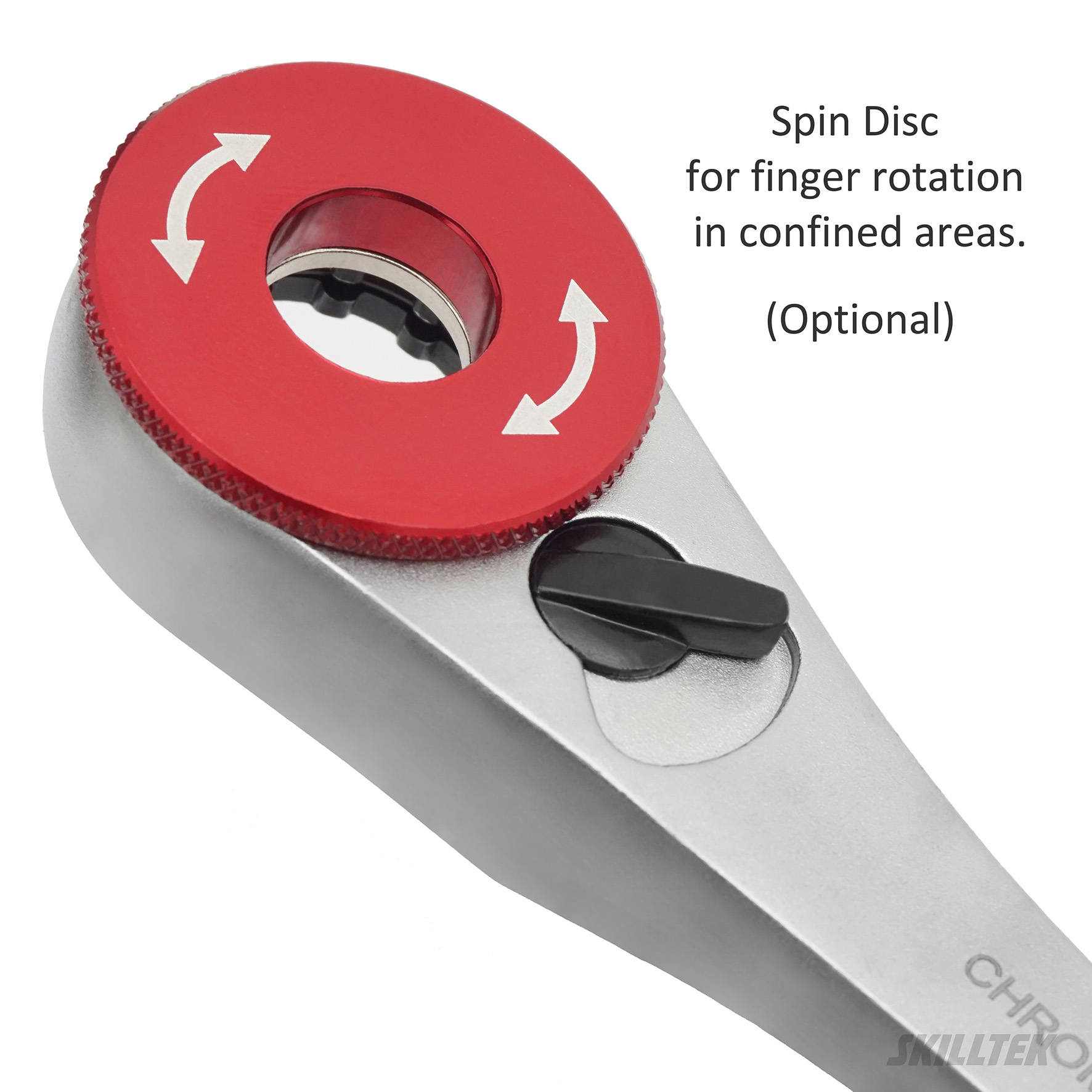 20 mm spline box-end ratcheting wrench with 72 teeth, go-through design, and anti-slip handle. Taiwan-made for durability; optional spin disc for tight spaces. Perfect for professional use.