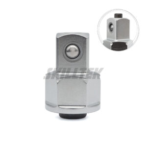 CR-V quick-release wrench adapter with precise Taiwanese workmanship. Compatible with multiple socket sets, available individually with MOQ, and customizable in other sizes upon request. Made in Taiwan.