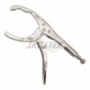 Professional oil filter locking pliers made in Taiwan. Features precision broaching teeth, forged alloy jaws, and piano wire springs. High-torque OEM tool for automotive use. | SKILLTEK
