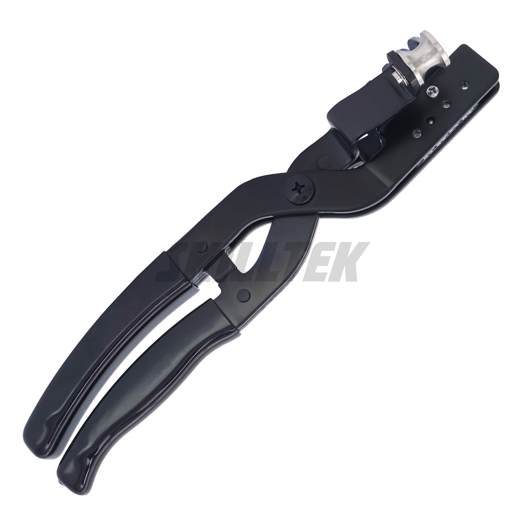Professional 4-way brake pipe bending pliers made in Taiwan. Bends 3/16" to 3/8" tubes up to 90° without kinking. Durable OEM tool for copper and steel lines. | SKILLTEK